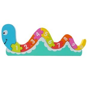 montessori wooden Number Puzzle Snake Toy